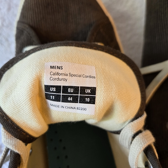 Mens, Seavees Cali Special, Brown Corduroy, Rt 64 Edition, Size 11, High Tops - Picture 9 of 9